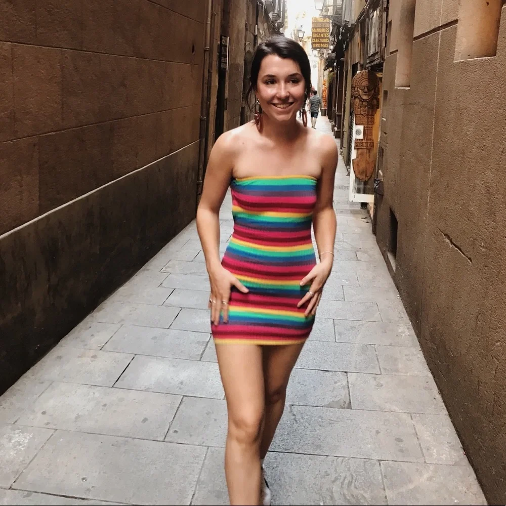 Topshop Bandeau Dress - Picture 7 of 13